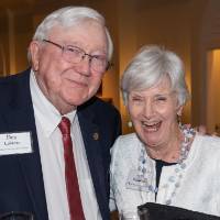 President Emeritus Don Lubbers with Joan Buchanan.